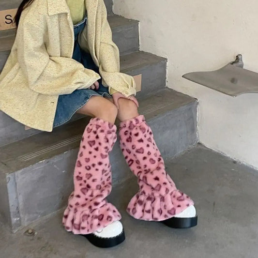 PlushQueen: Leopardikuosiset talviset säärystimet