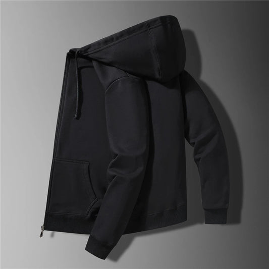 Raju ja musta Vetoketjuhuppari Miehille Iso Kokoon 10XL