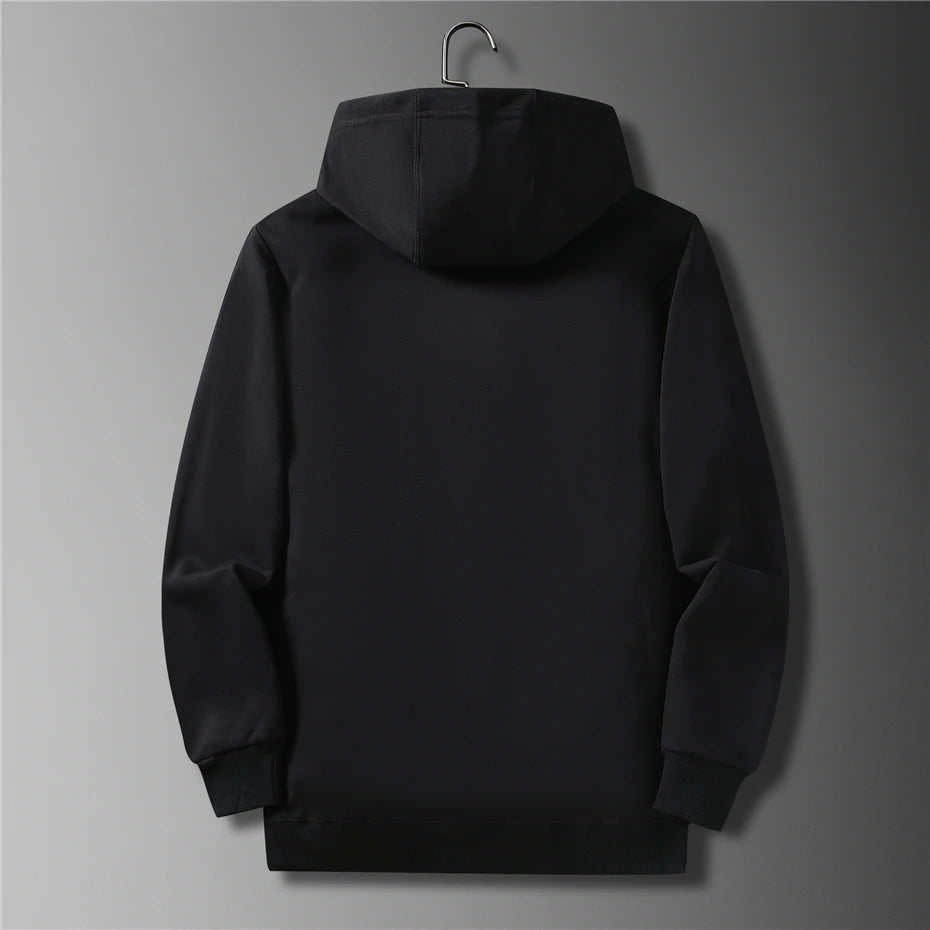 Raju ja musta Vetoketjuhuppari Miehille Iso Kokoon 10XL