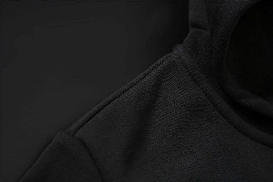 Raju ja musta Vetoketjuhuppari Miehille Iso Kokoon 10XL