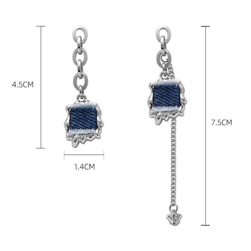 Original Denim Series Earrings For Women