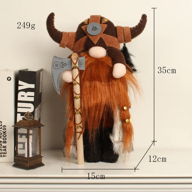 Viking Warrior Dwarf Doll