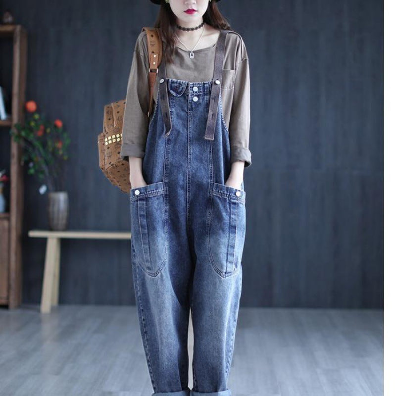 Women's Artistic Summer Denim Suspenders