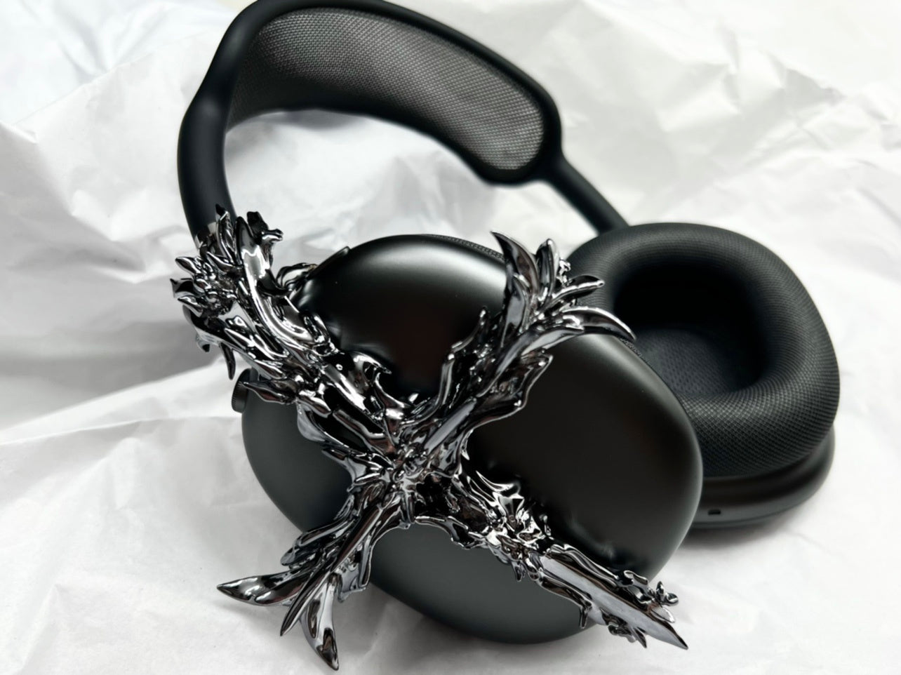 Gothic Resin Cross Accessories Headphone Cover