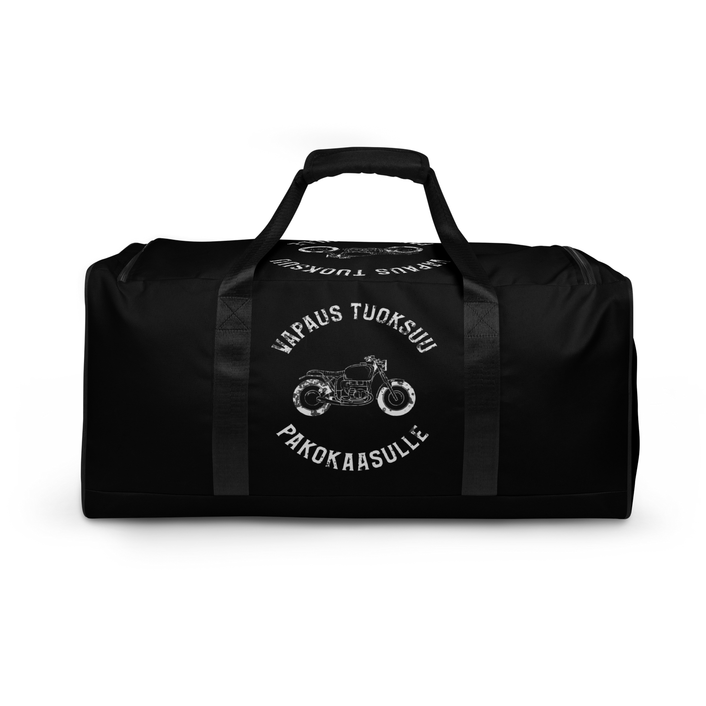 Duffle bag - vapaus tuoksuu pakokaasulle