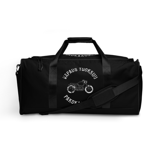 Duffle bag - vapaus tuoksuu pakokaasulle