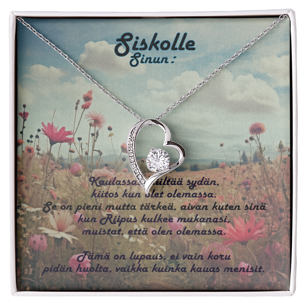 Siskolleni Forever Love Necklace – Lahja, joka saa sydämen sulamaan!