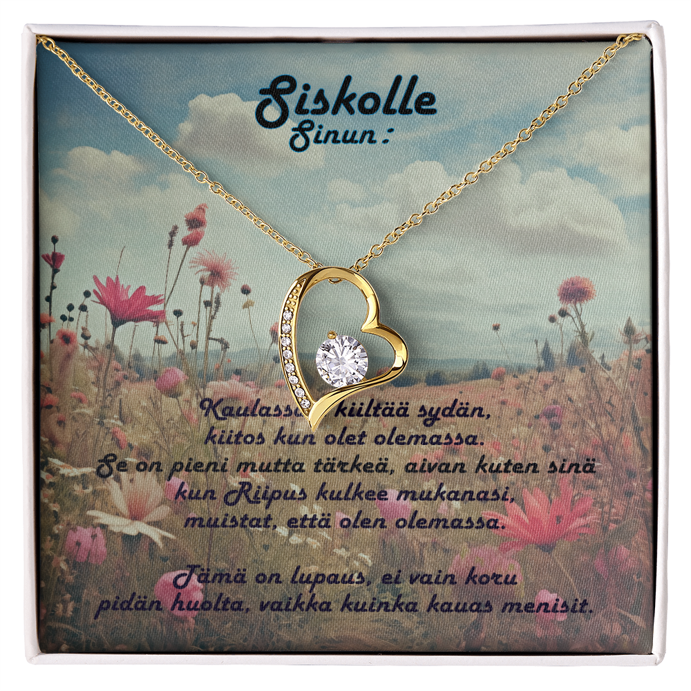 Siskolleni Forever Love Necklace – Lahja, joka saa sydämen sulamaan!