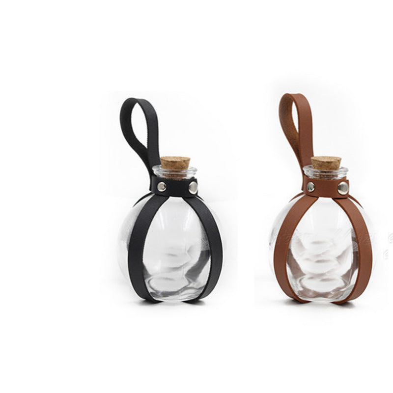 Magic Leather Case Waist-hanging Glass Potion Bottle Pouch