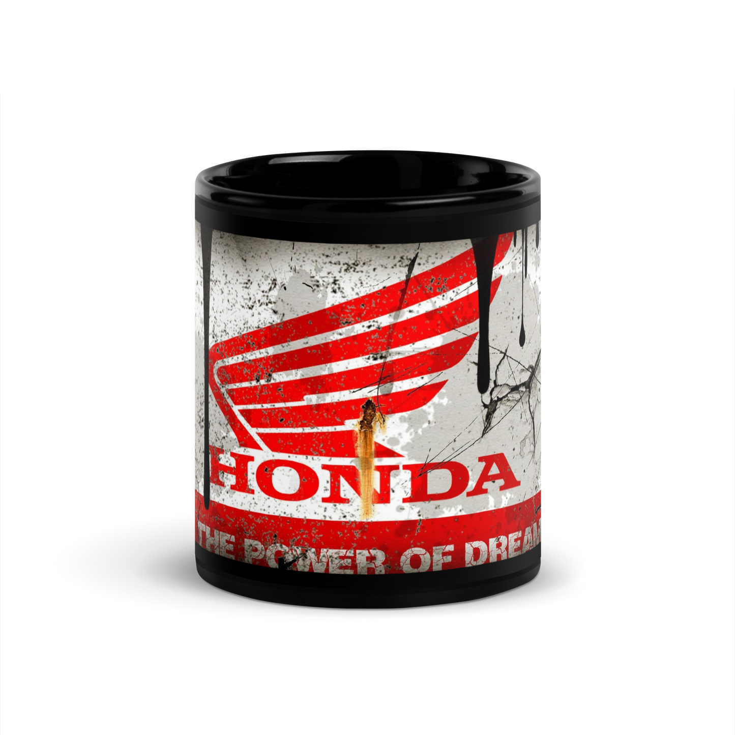 Black glossy Mug - honda