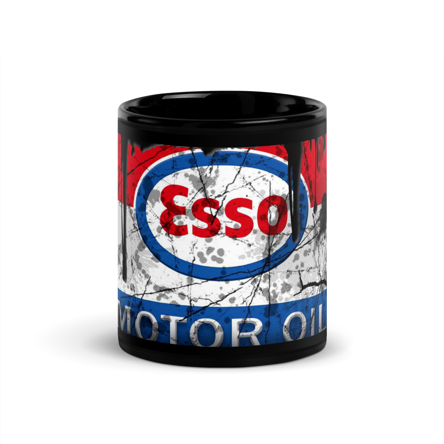 Black glossy Mug - Esso