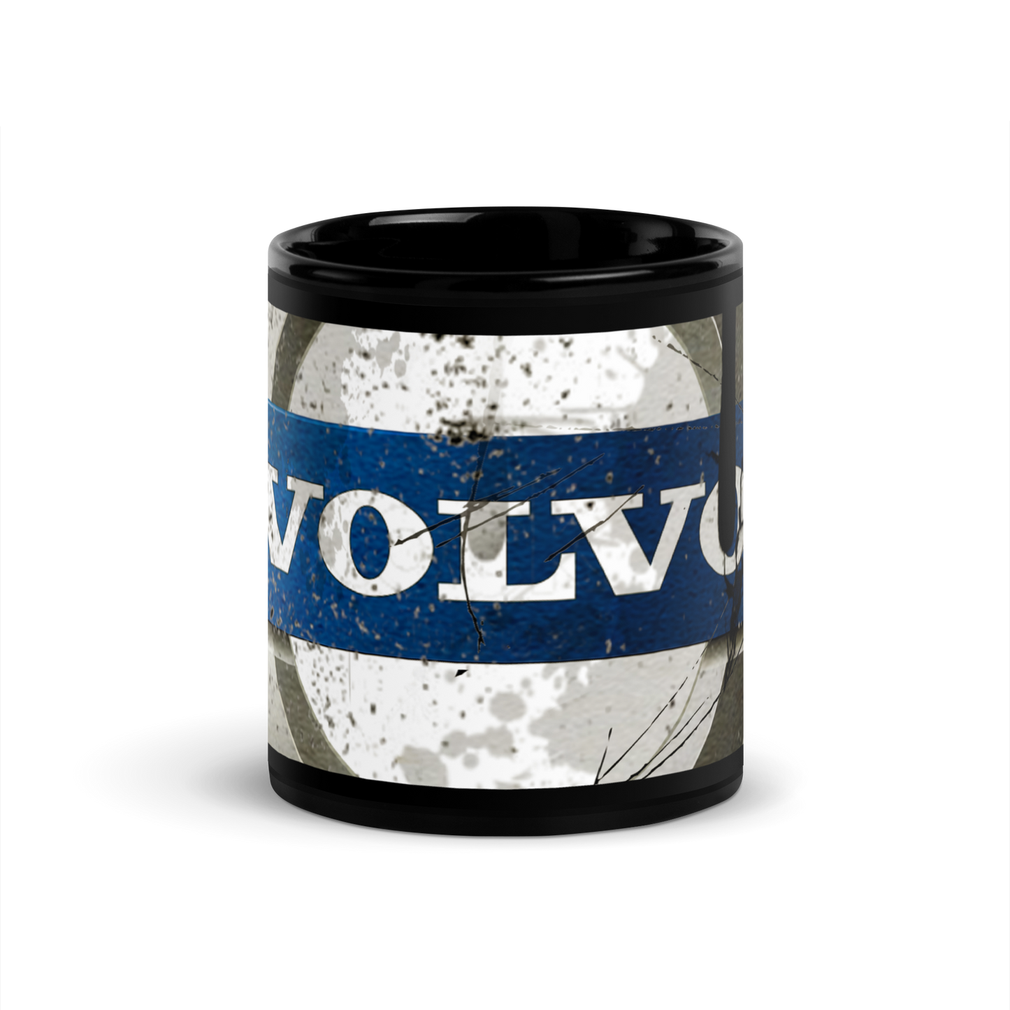 Black glossy Mug - volvo