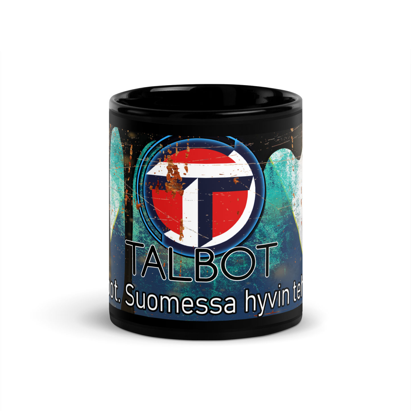 Musta kiiltävä muki - Talbot