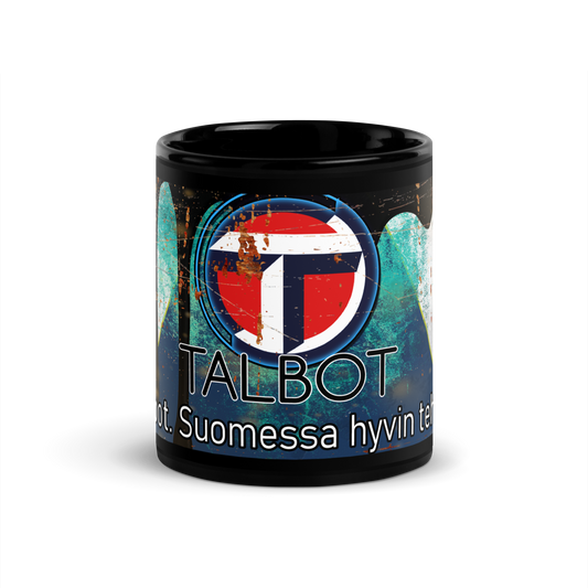 Musta kiiltävä muki - Talbot