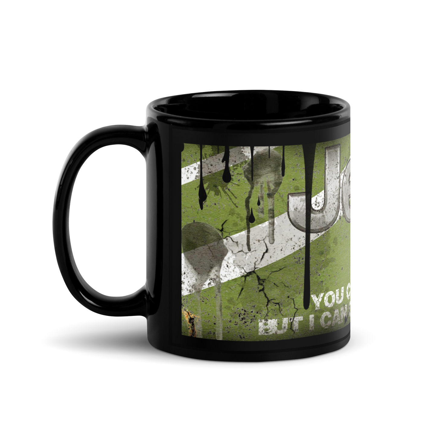 Black glossy Mug - jeep