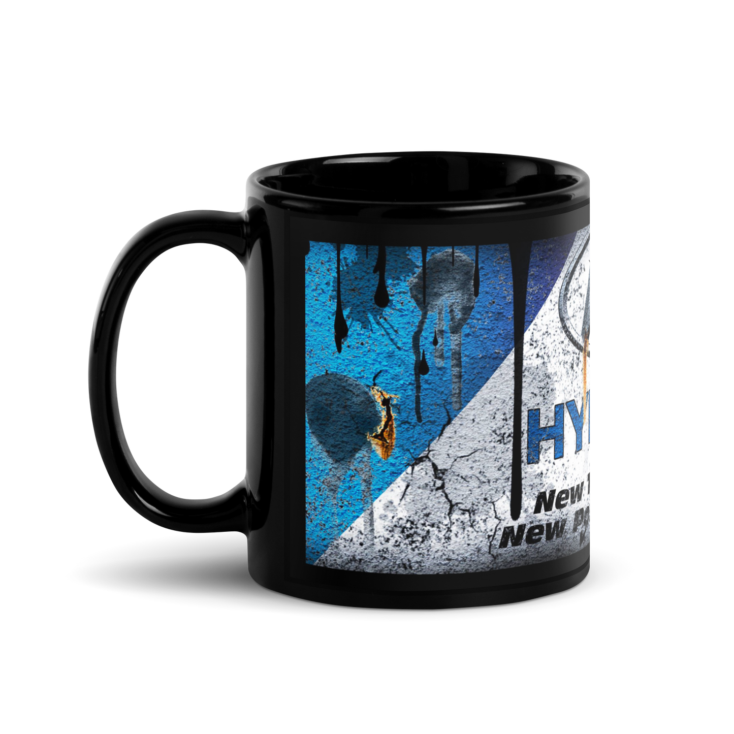 Black glossy Mug - hyundai