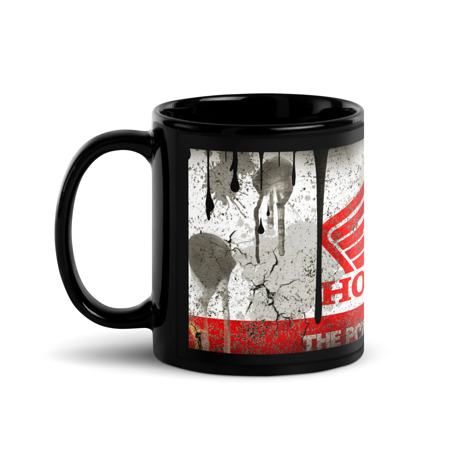 Black glossy Mug - honda