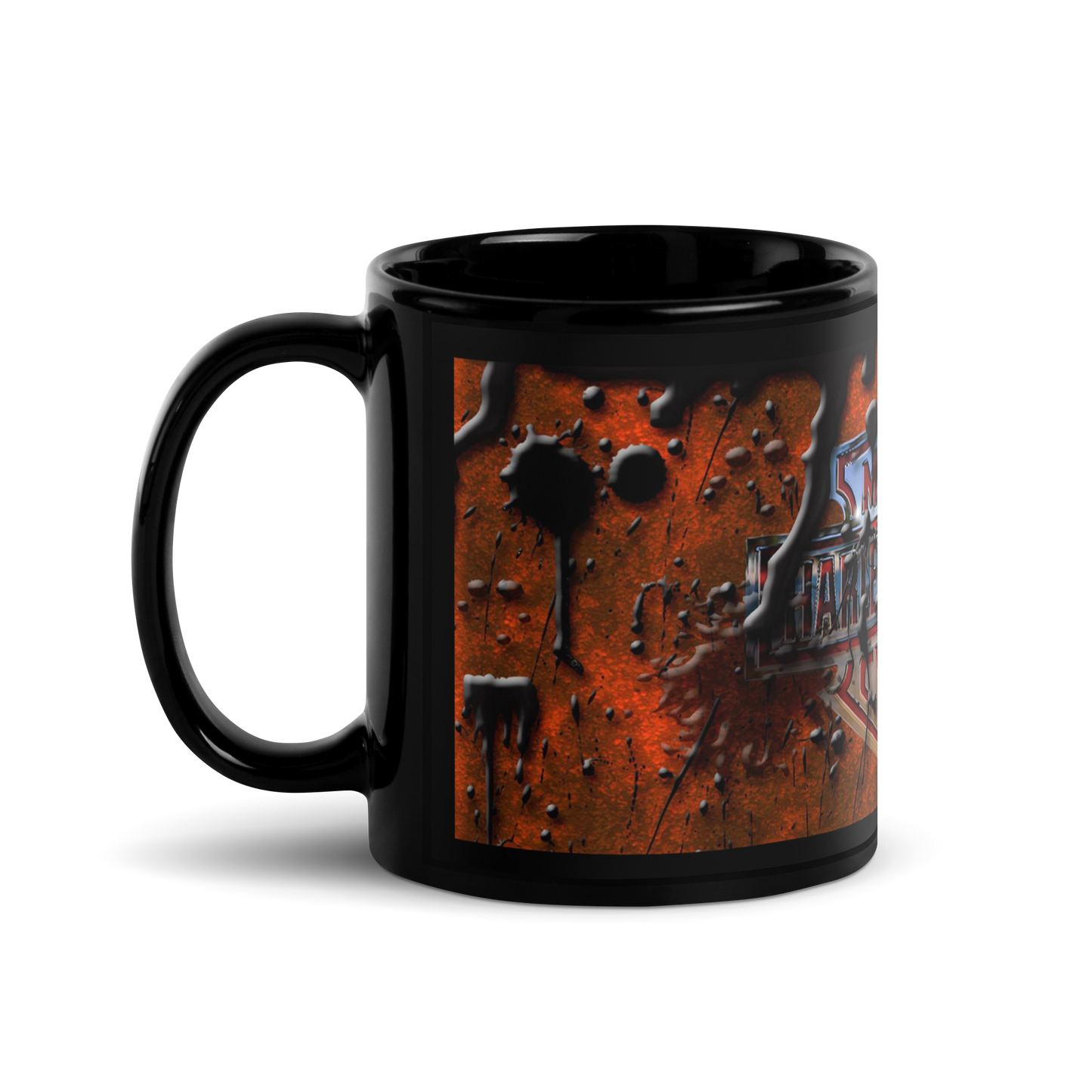 Black glossy mug - harrikka