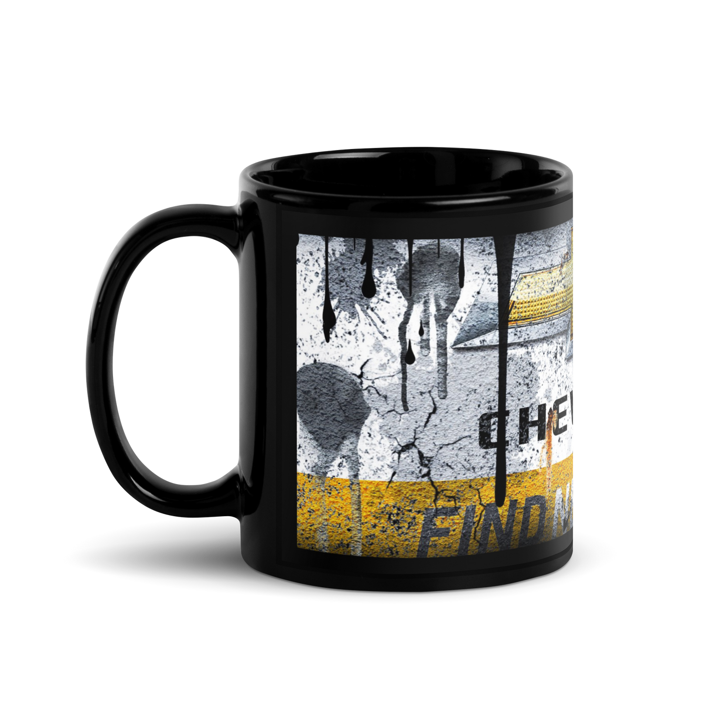 Black glossy Mug - Chevrolet