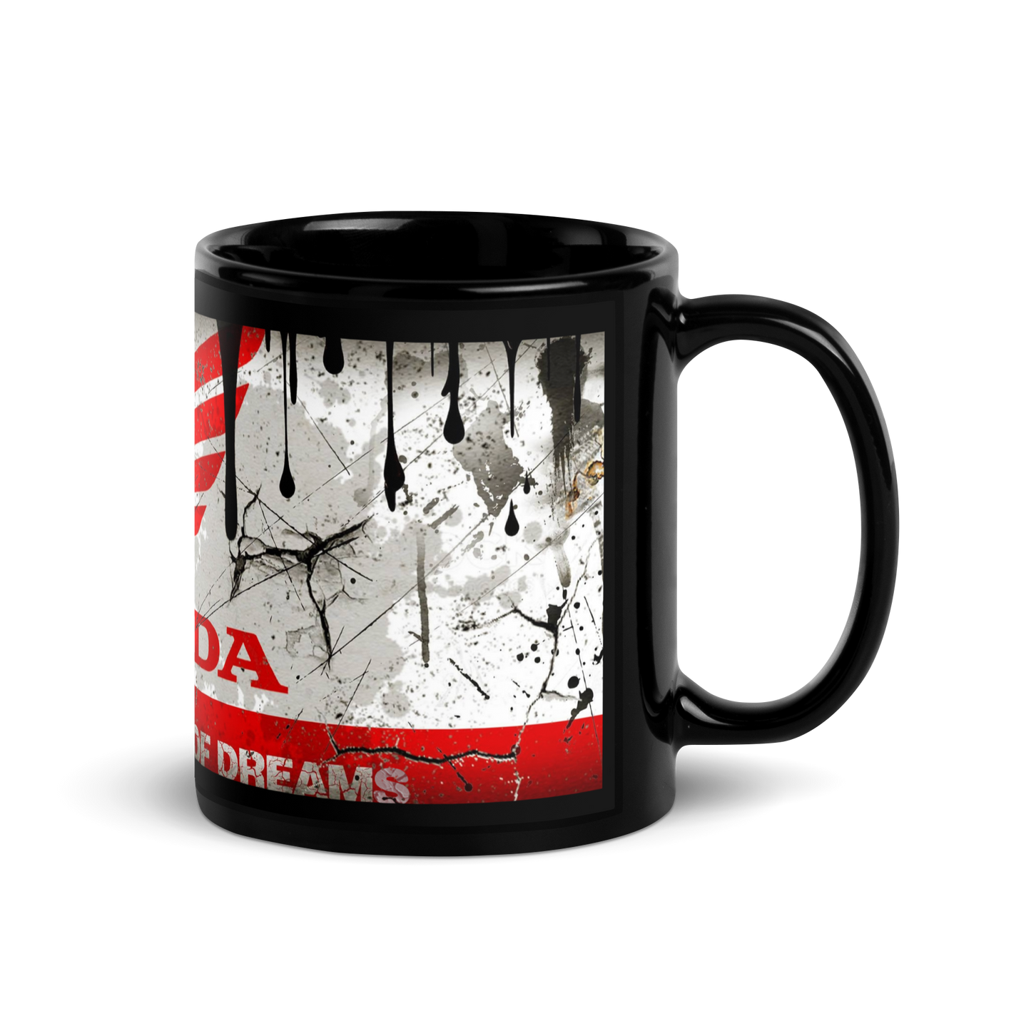 Black glossy Mug - honda