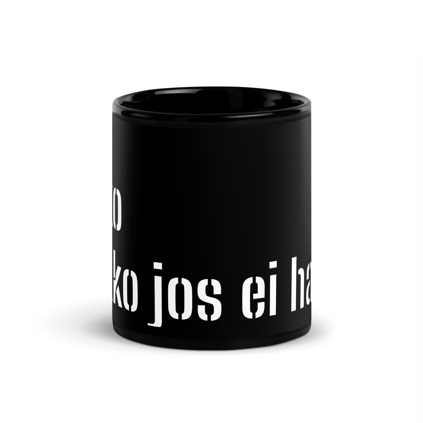 black shiny mug - do you have to if you don't want to?