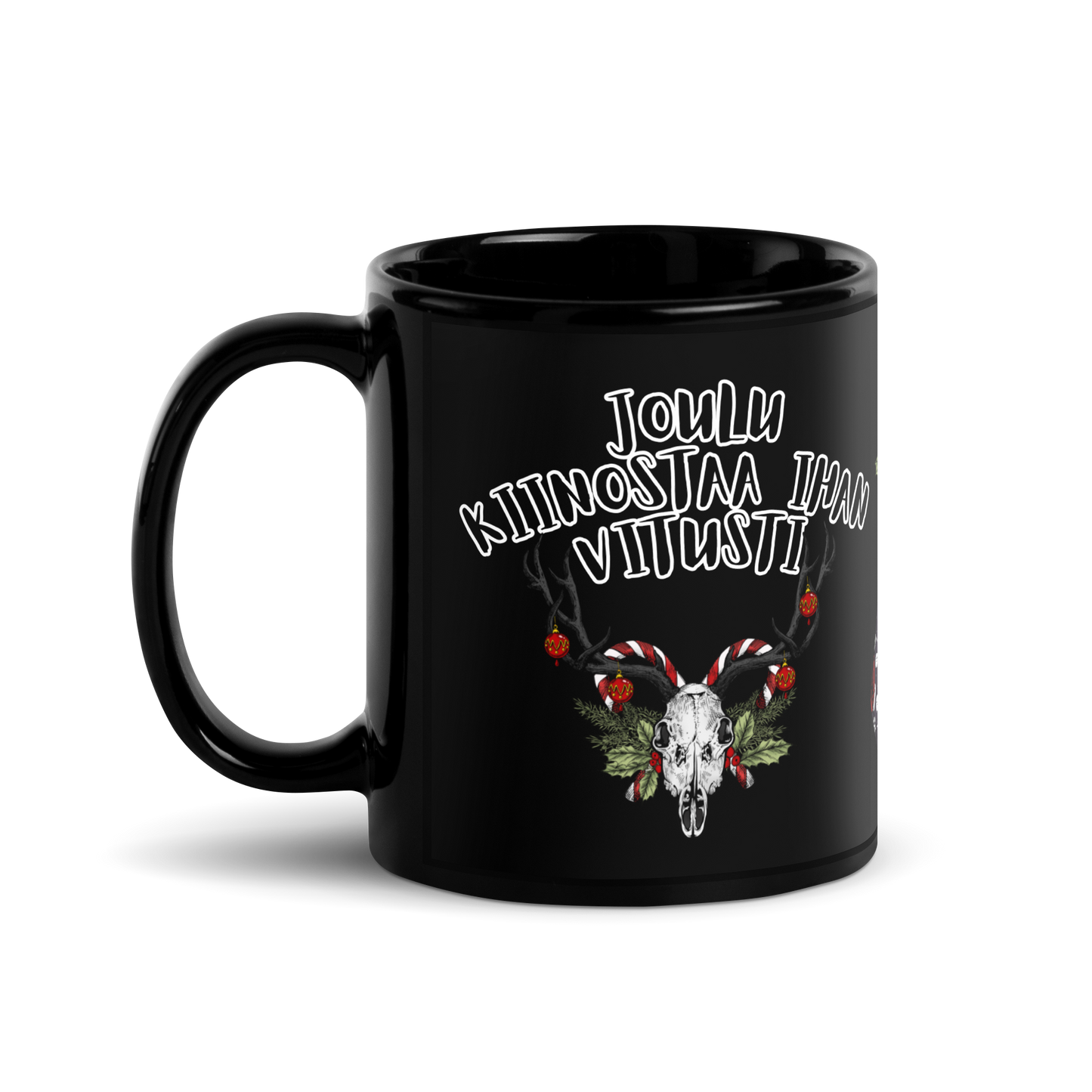 Black glossy mug - Christmas is really interesting