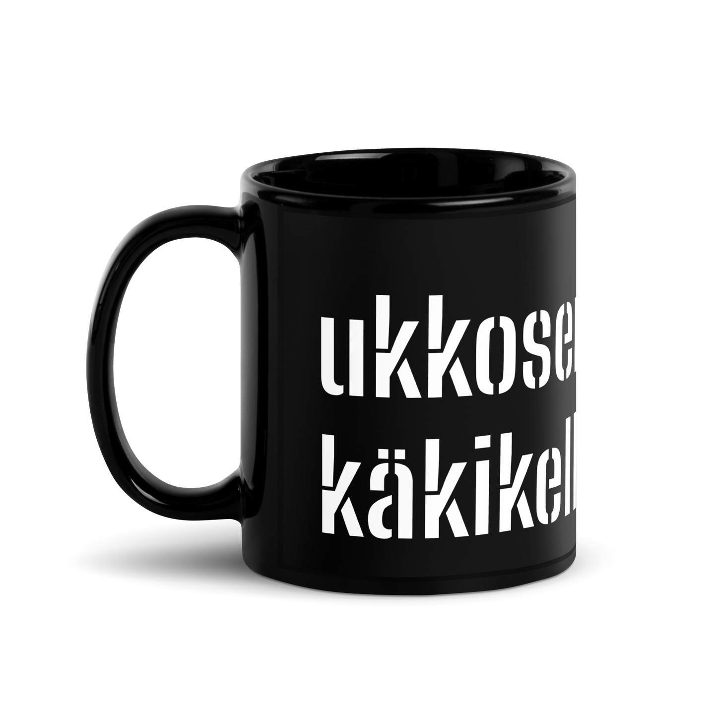 Musta kiiltävä muki - ukkosennussima käkikellon vieteri