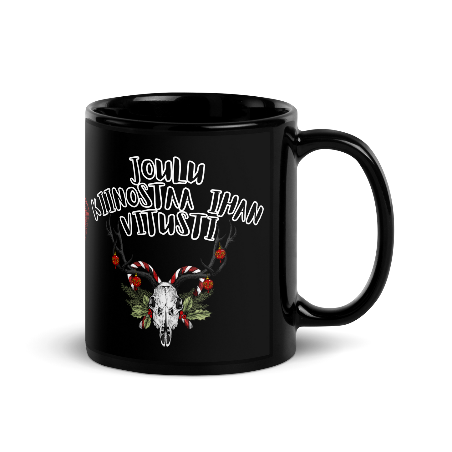 Black glossy mug - Christmas is really interesting