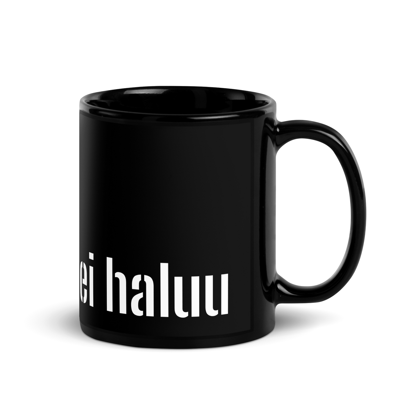 black shiny mug - do you have to if you don't want to?