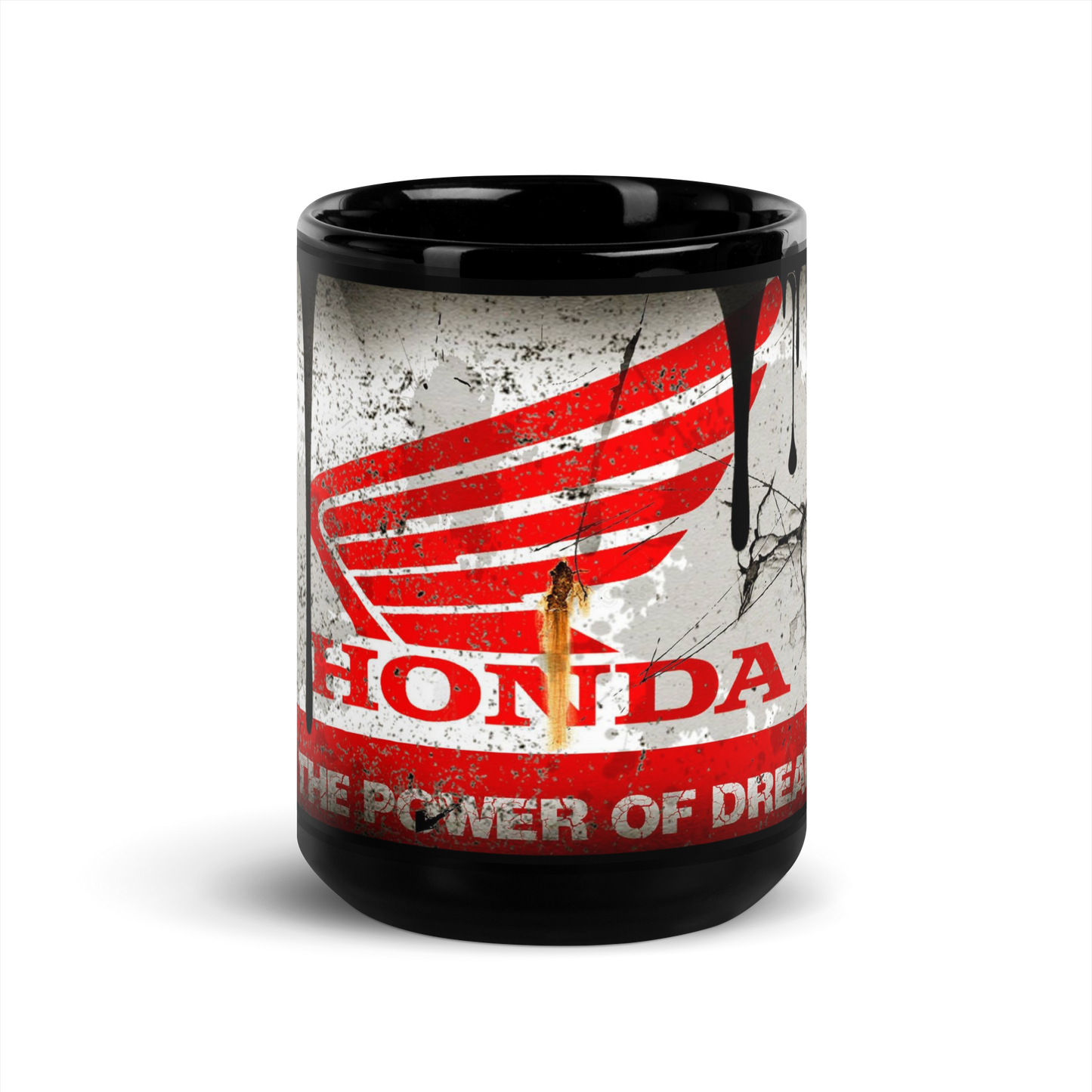 Black glossy Mug - honda