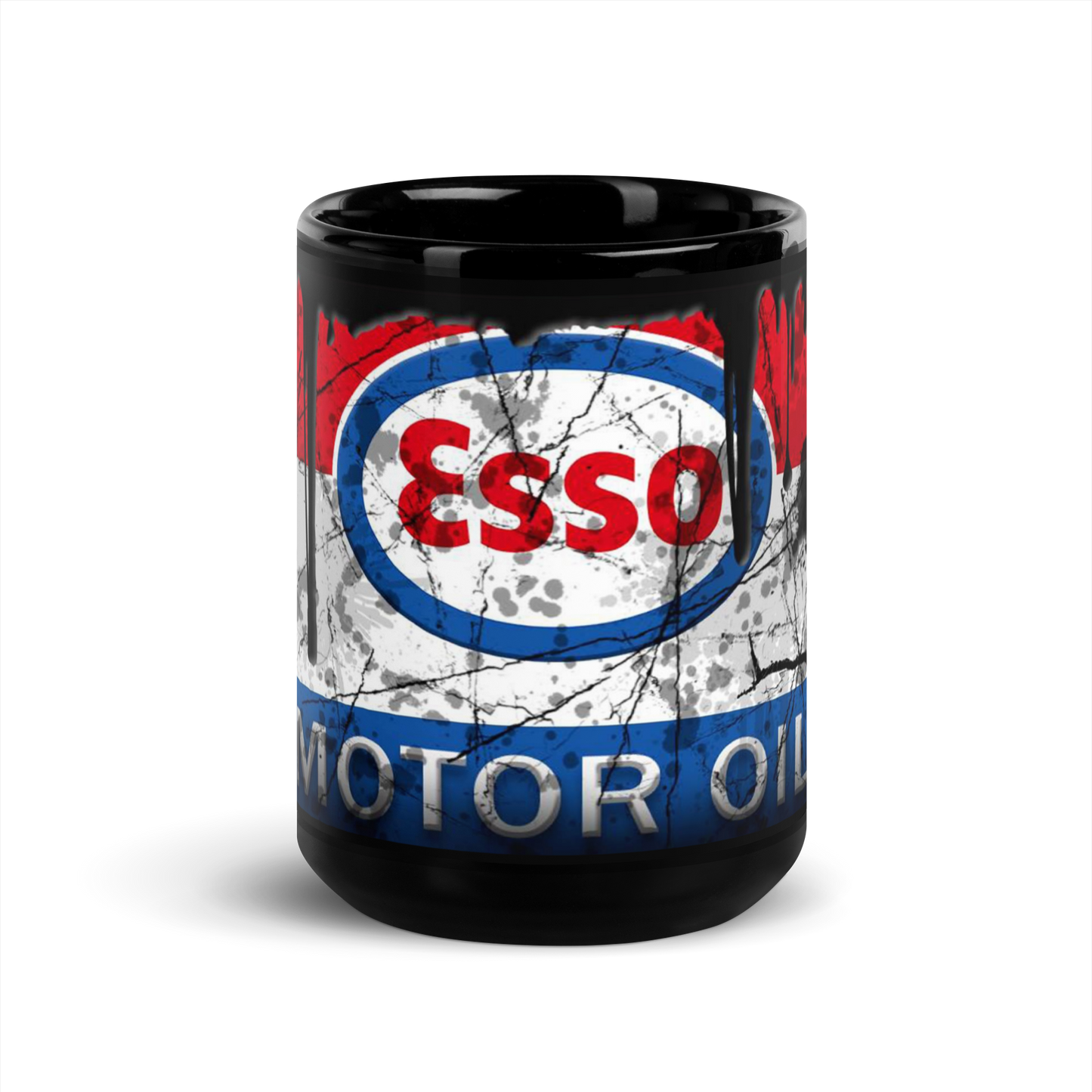 Black glossy Mug - Esso