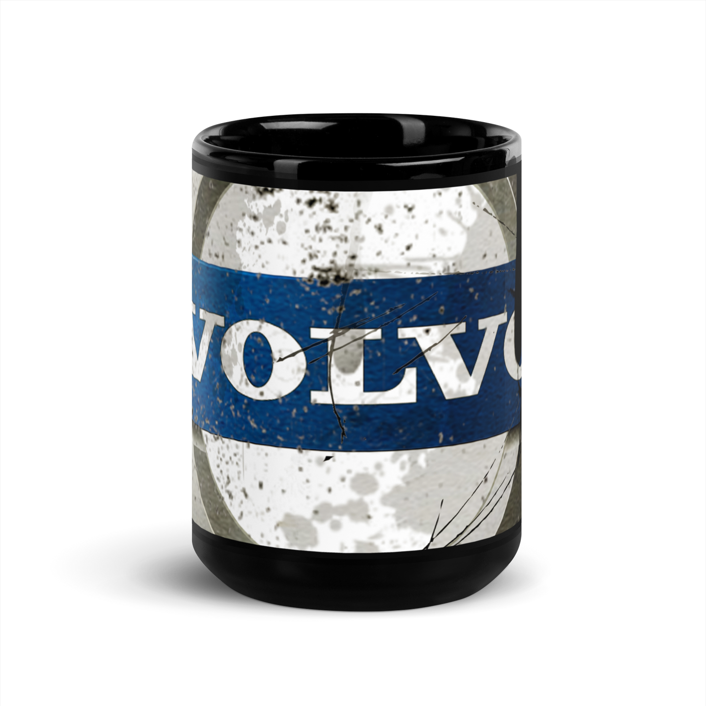 Black glossy Mug - volvo