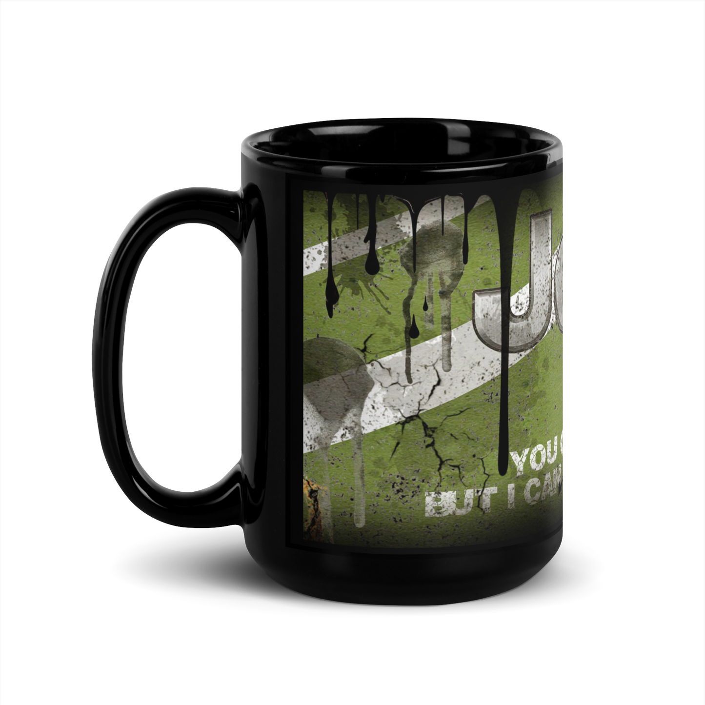 Black glossy Mug - jeep