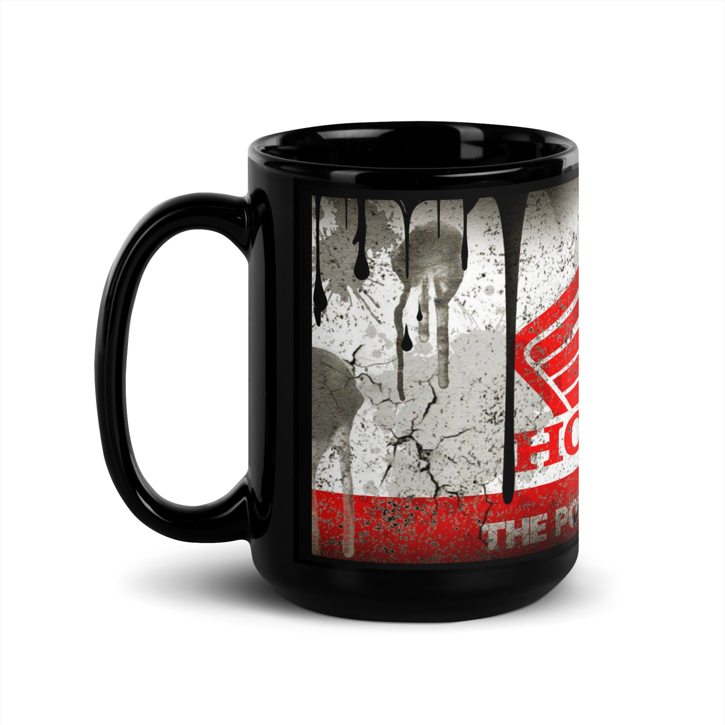 Black glossy Mug - honda