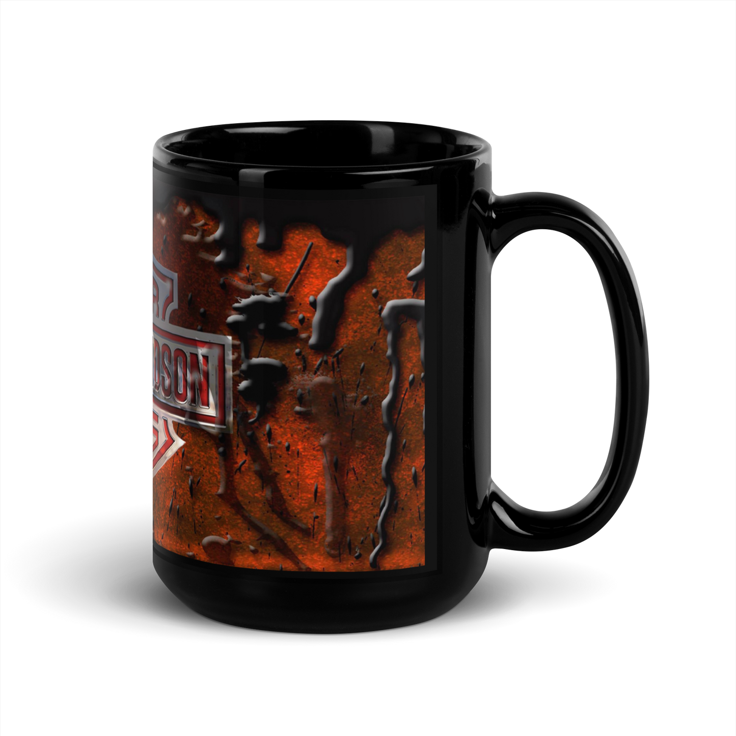 Black glossy mug - harrikka