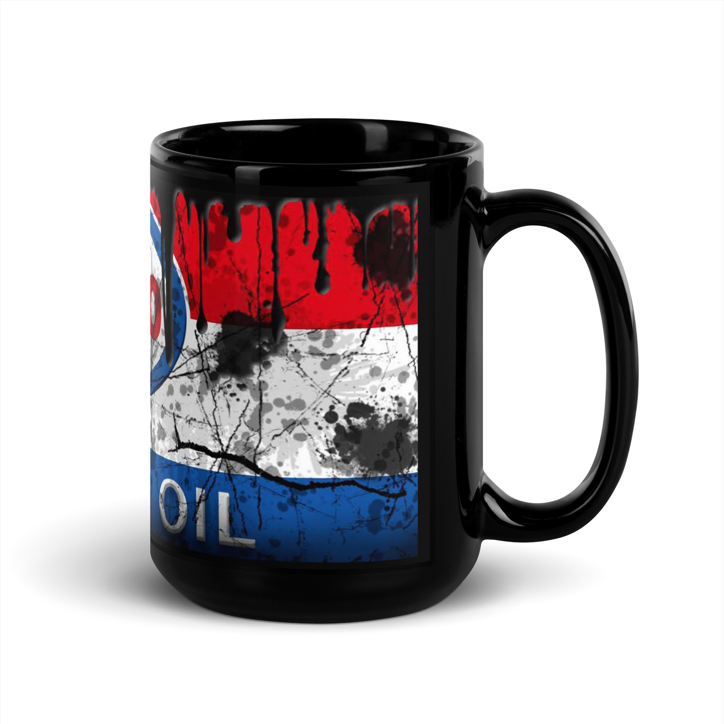 Black glossy Mug - Esso