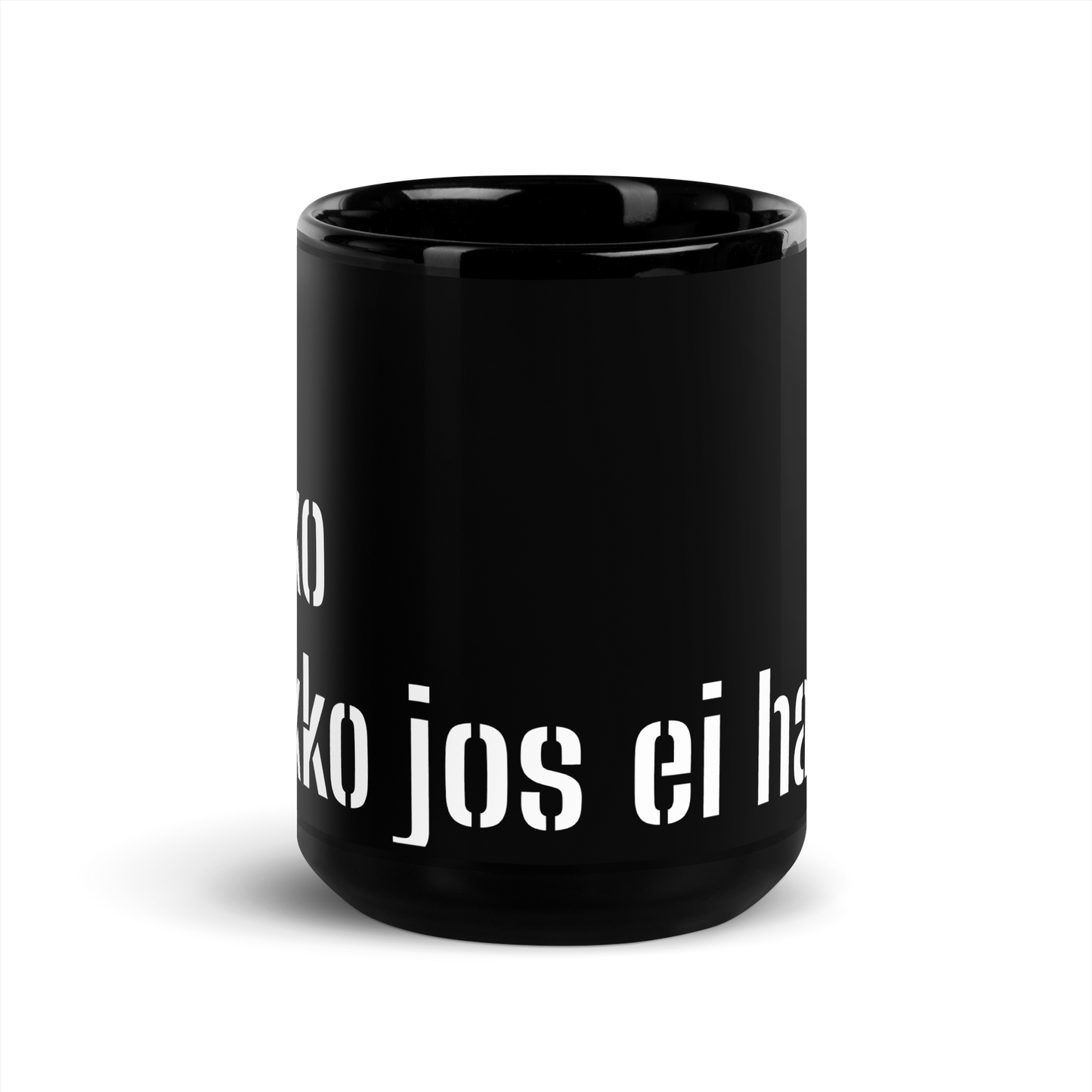 black shiny mug - do you have to if you don't want to?