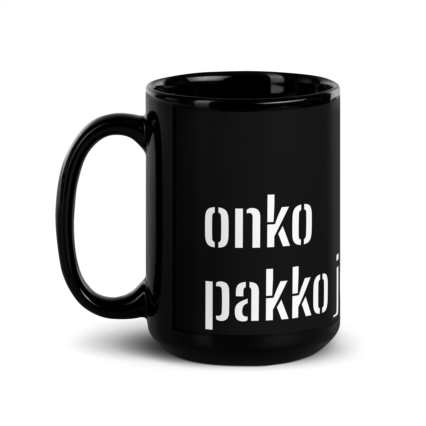 black shiny mug - do you have to if you don't want to?