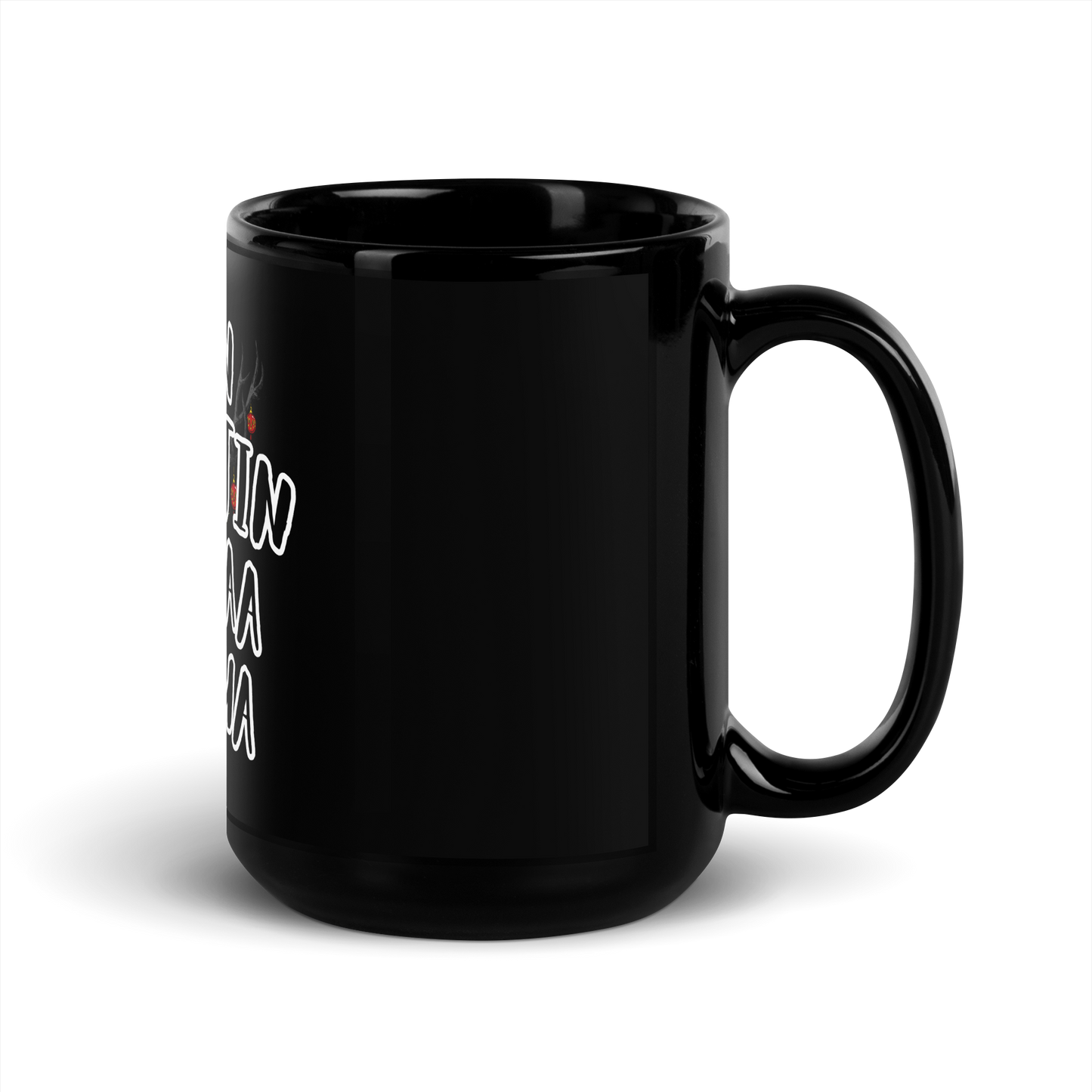 Black shiny Mug - a hell of a merry Christmas, chest