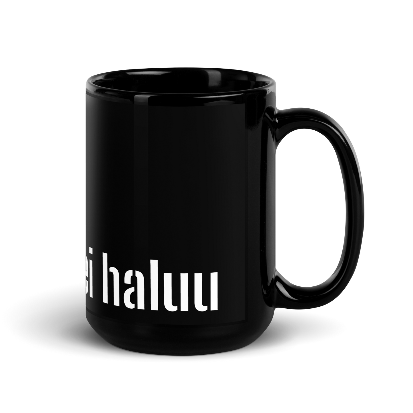 black shiny mug - do you have to if you don't want to?