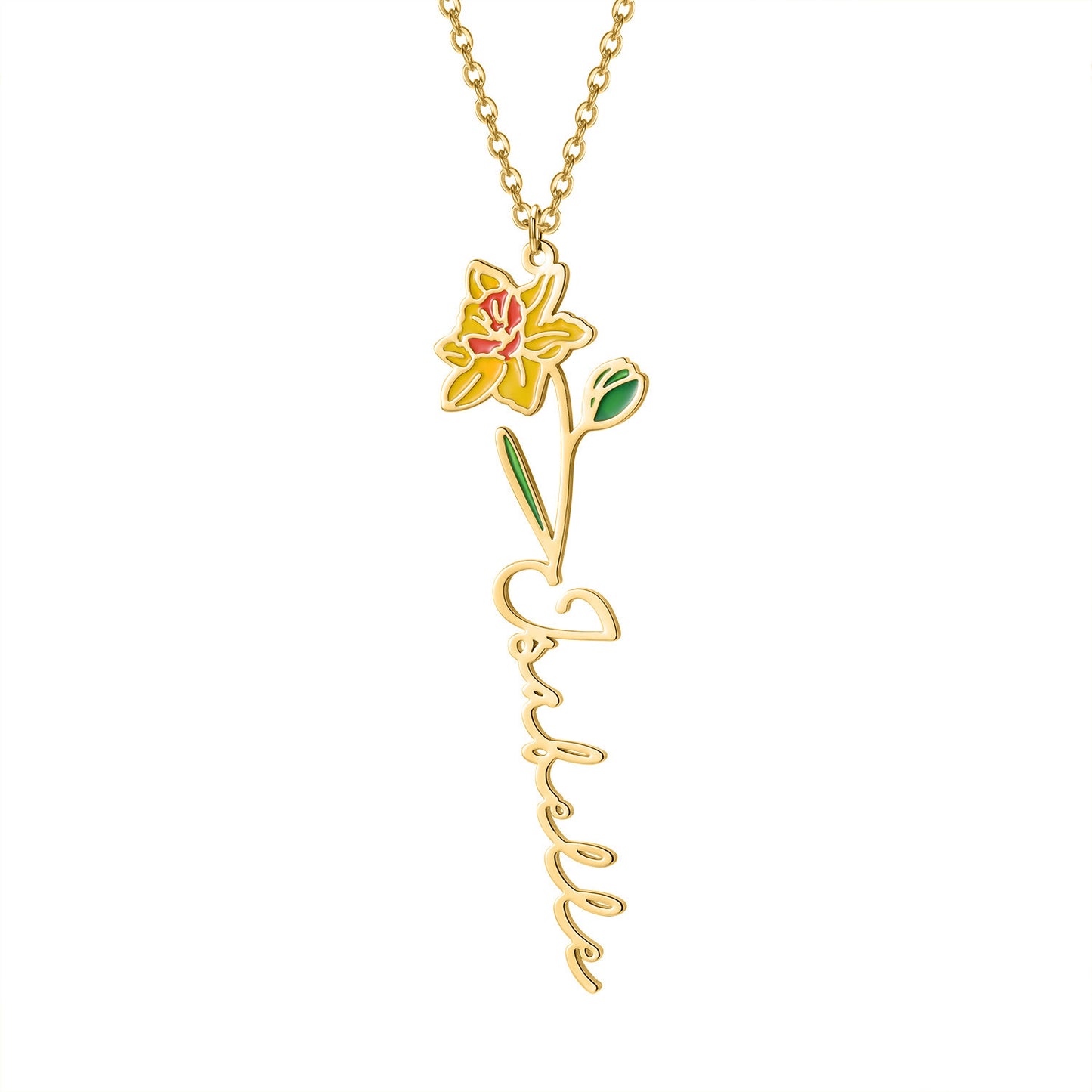 Beautiful Flower Necklace - Customize Yourself, Suitable for Every Month