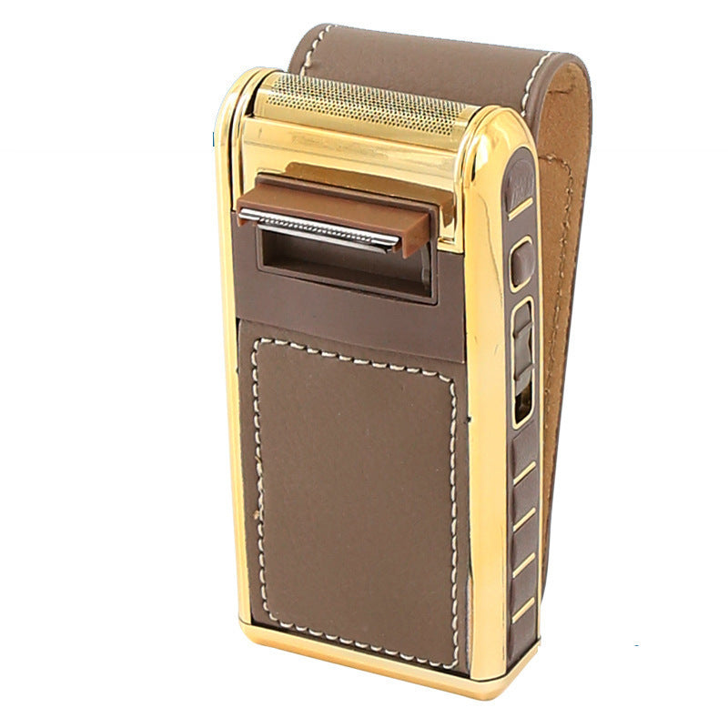 Reciprocating Leather Case Electric Shaver