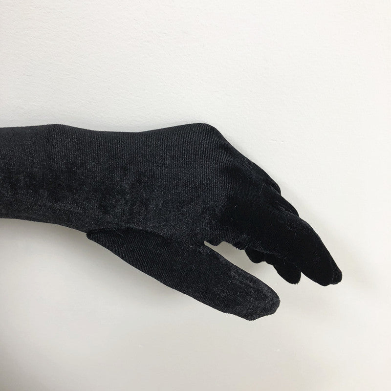 Women's 53cm long party gloves: flexible and wonderful flame velvet mittens ;)