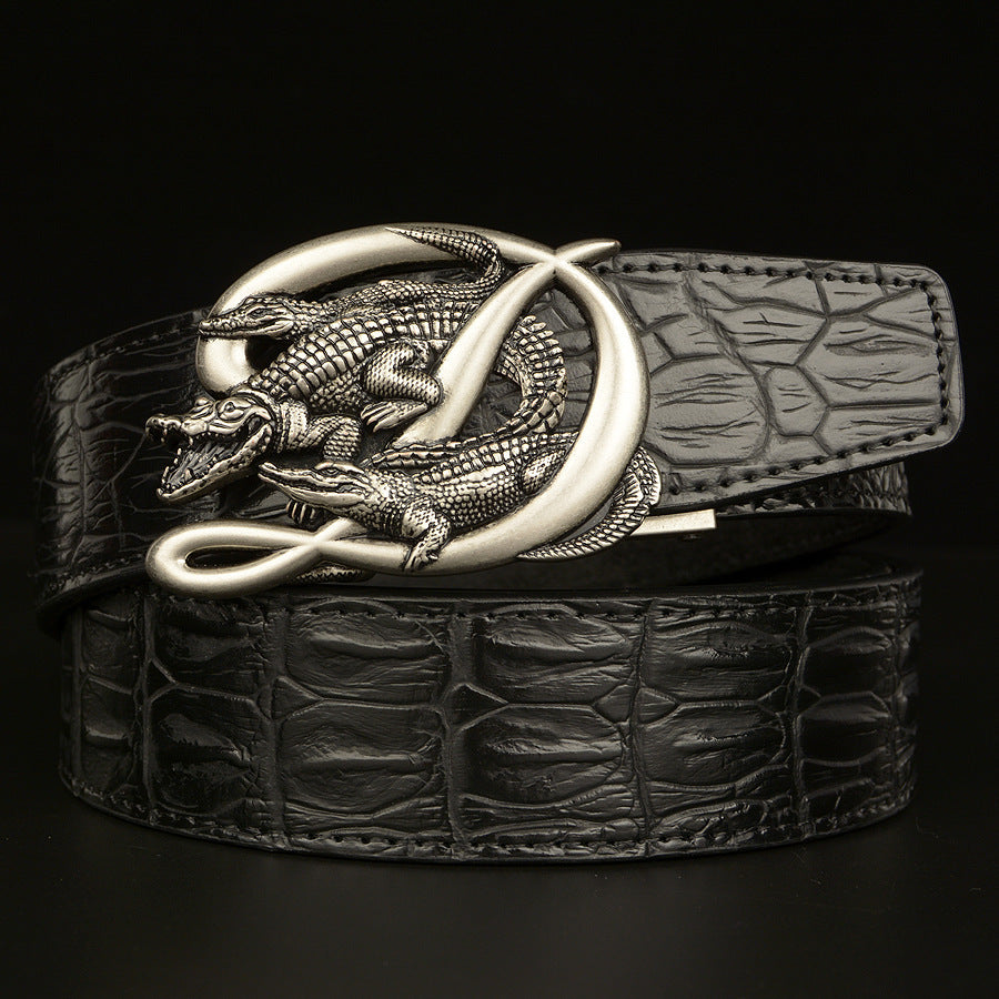 Crocodile pattern Stylish and convenient men's belt