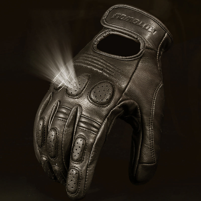 leather gloves Off-road Racing biker Protective gloves