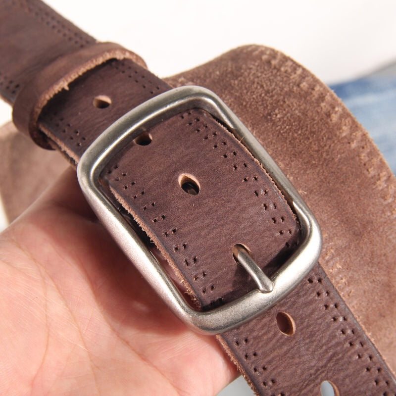 Soft cowhide belt