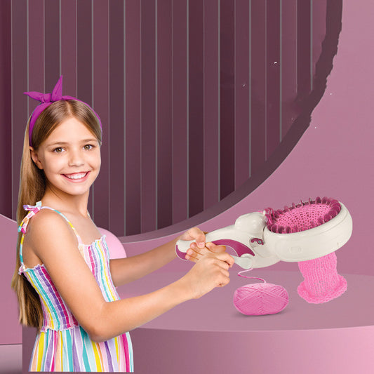 DIY Knitting Machine Toy 24 Needle Scarf Hat Hand Haruka Wool Knitting Machine  käsityö - neulekone