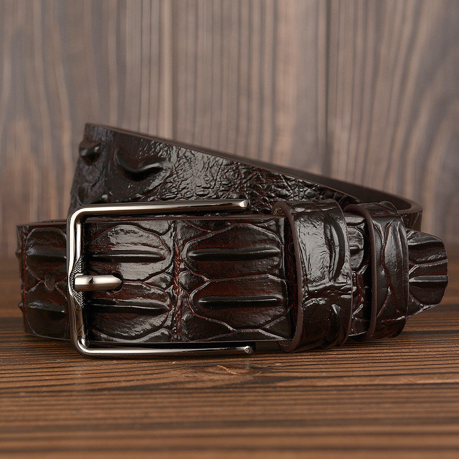 New Fashion Luxury Leather Design Male Dermis Leather Belt