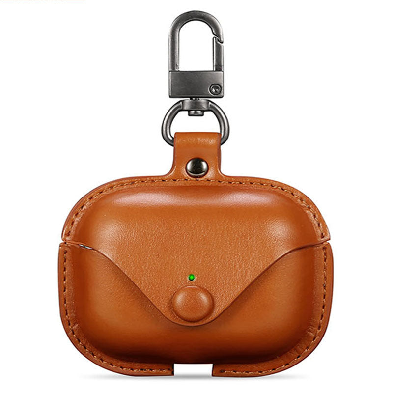 Fashion Solid Color Leather Bluetooth Earphone Case