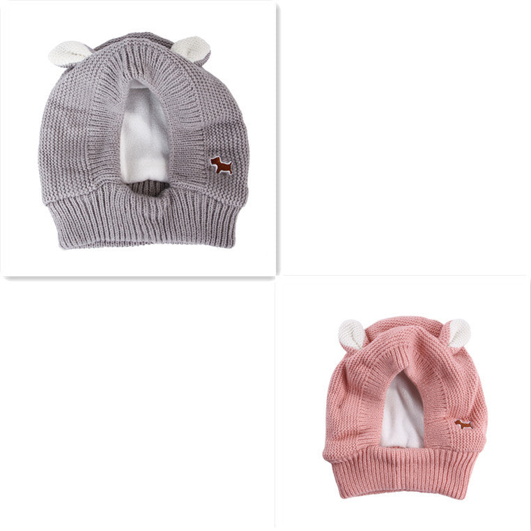 Knitted Dog Hat koiran lämpimään päähän